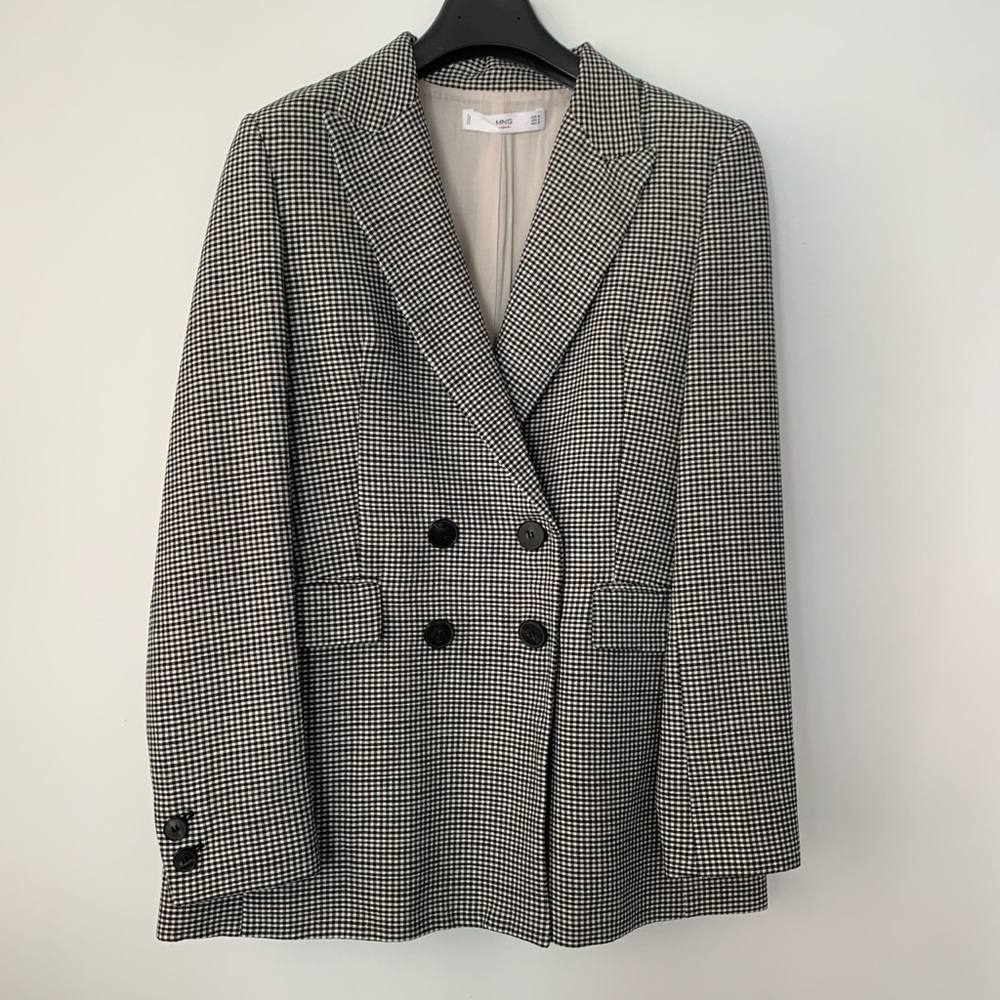 Mango check blazer